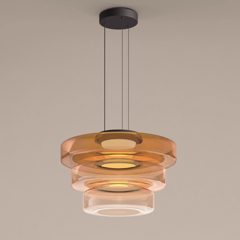 Bauhaus Glass Pendant Light Fixture