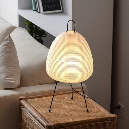 Japanese Rice Paper LED Table Lamp