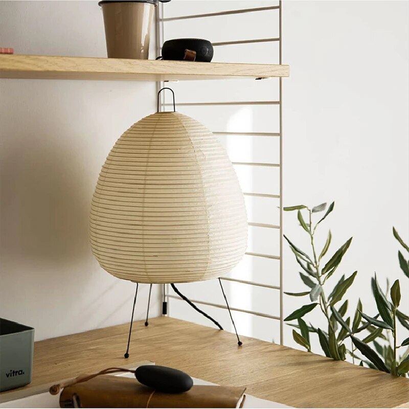 Japanese Rice Paper LED Table Lamp