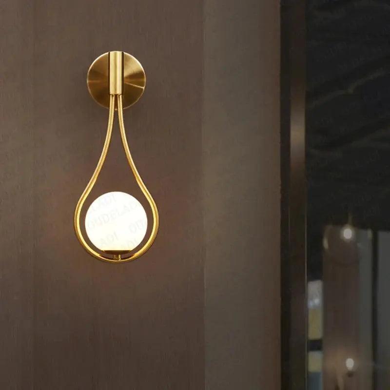 Modern Nordic Glass Wall Sconce Light