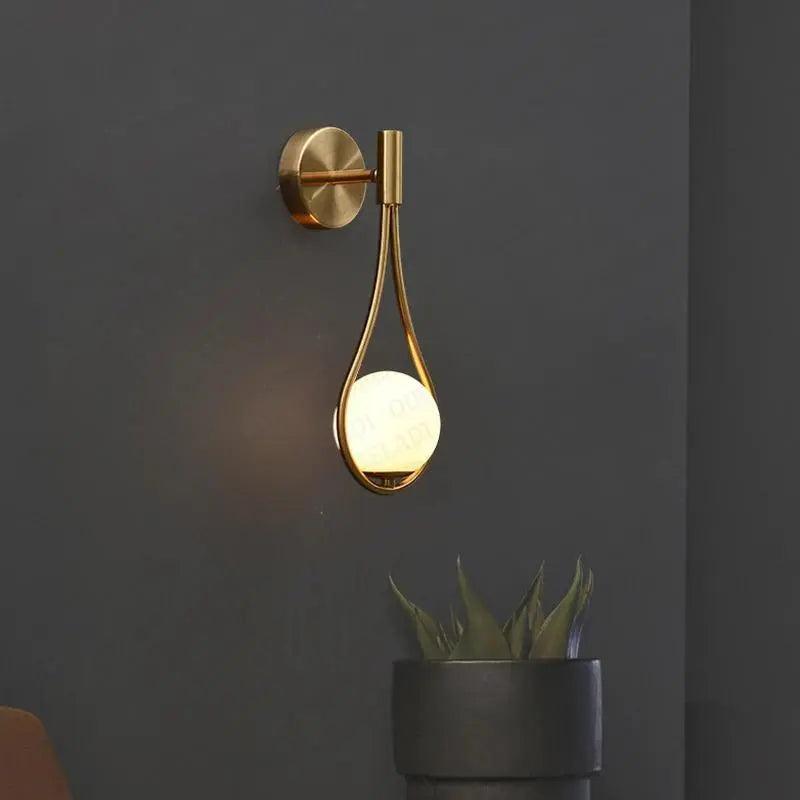 Modern Nordic Glass Wall Sconce Light