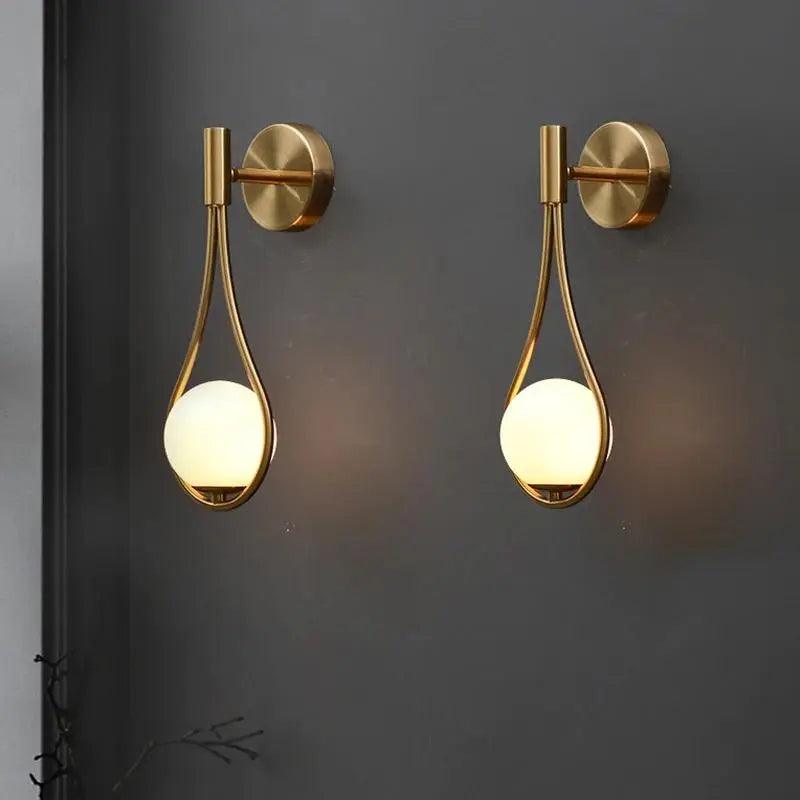 Modern Nordic Glass Wall Sconce Light