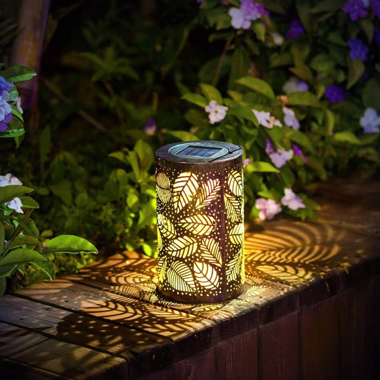 Luminous Leaf Lantern for Outdoor Decor