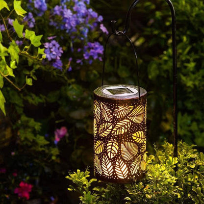 Luminous Leaf Lantern for Outdoor Decor