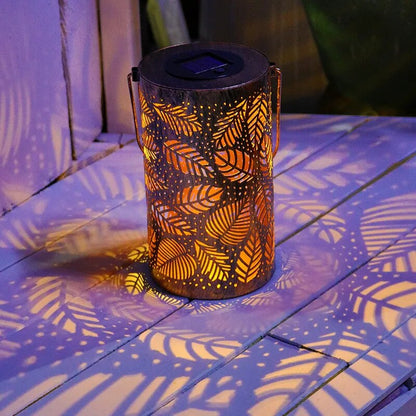 Luminous Leaf Lantern for Outdoor Decor