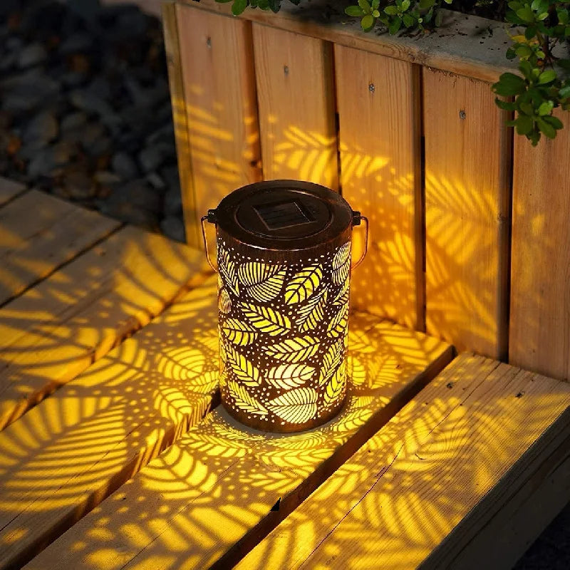 Luminous Leaf Lantern for Outdoor Decor