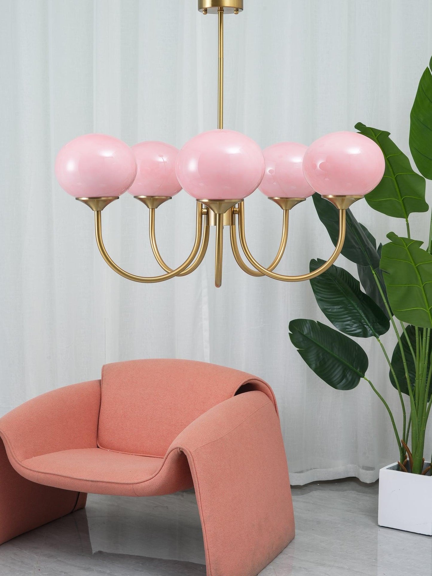Modern Marshmallow Glass Chandelier Ceiling Light