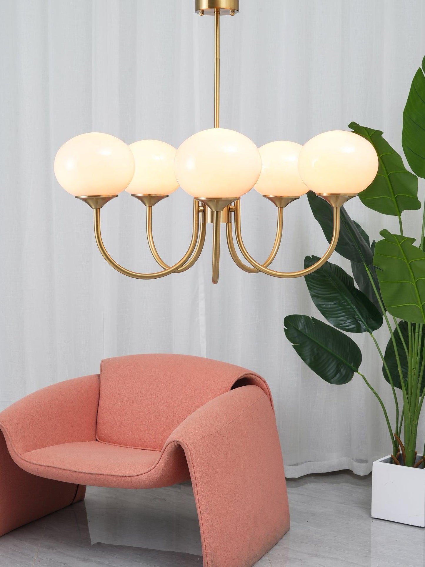 Modern Marshmallow Glass Chandelier Ceiling Light