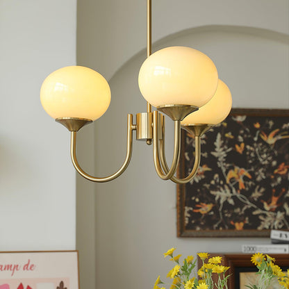 Modern Marshmallow Glass Chandelier Ceiling Light
