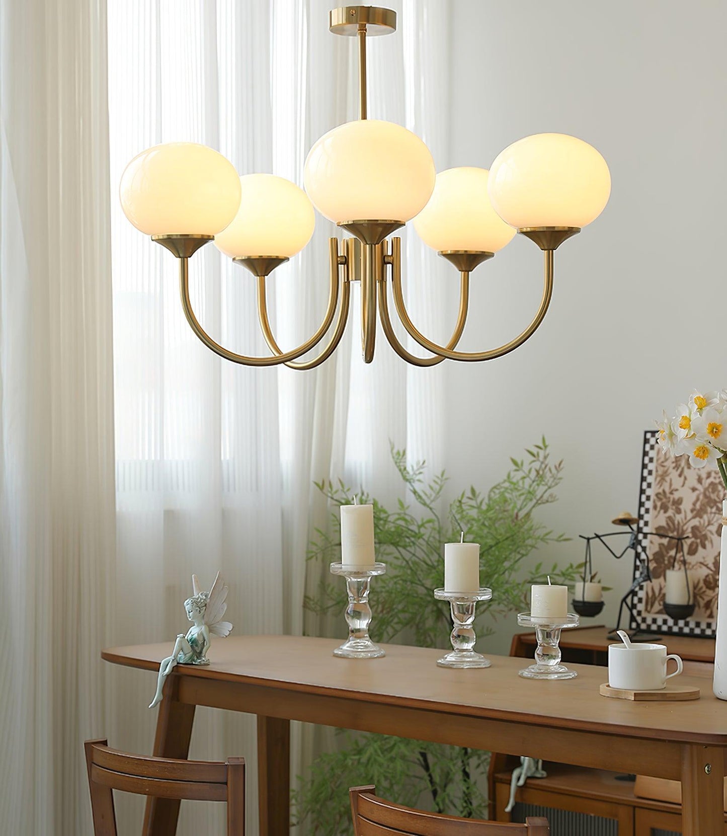 Modern Marshmallow Glass Chandelier Ceiling Light