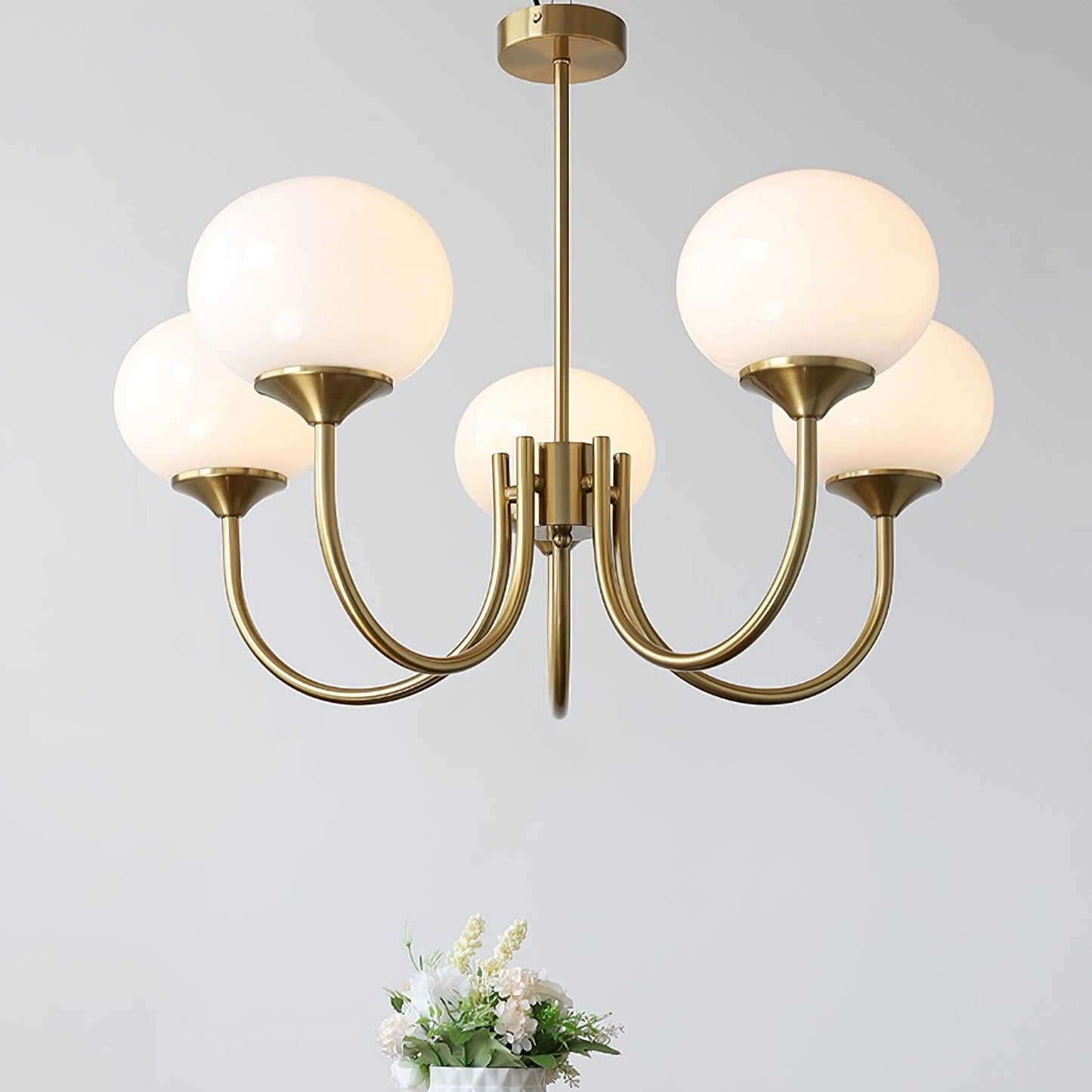 Modern Marshmallow Glass Chandelier Ceiling Light