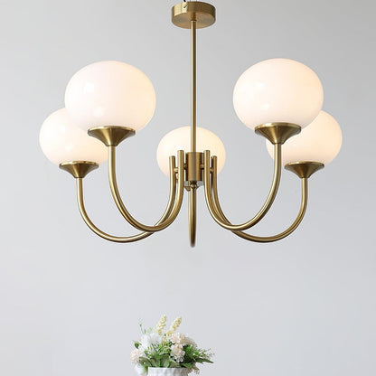 Modern Marshmallow Glass Chandelier Ceiling Light