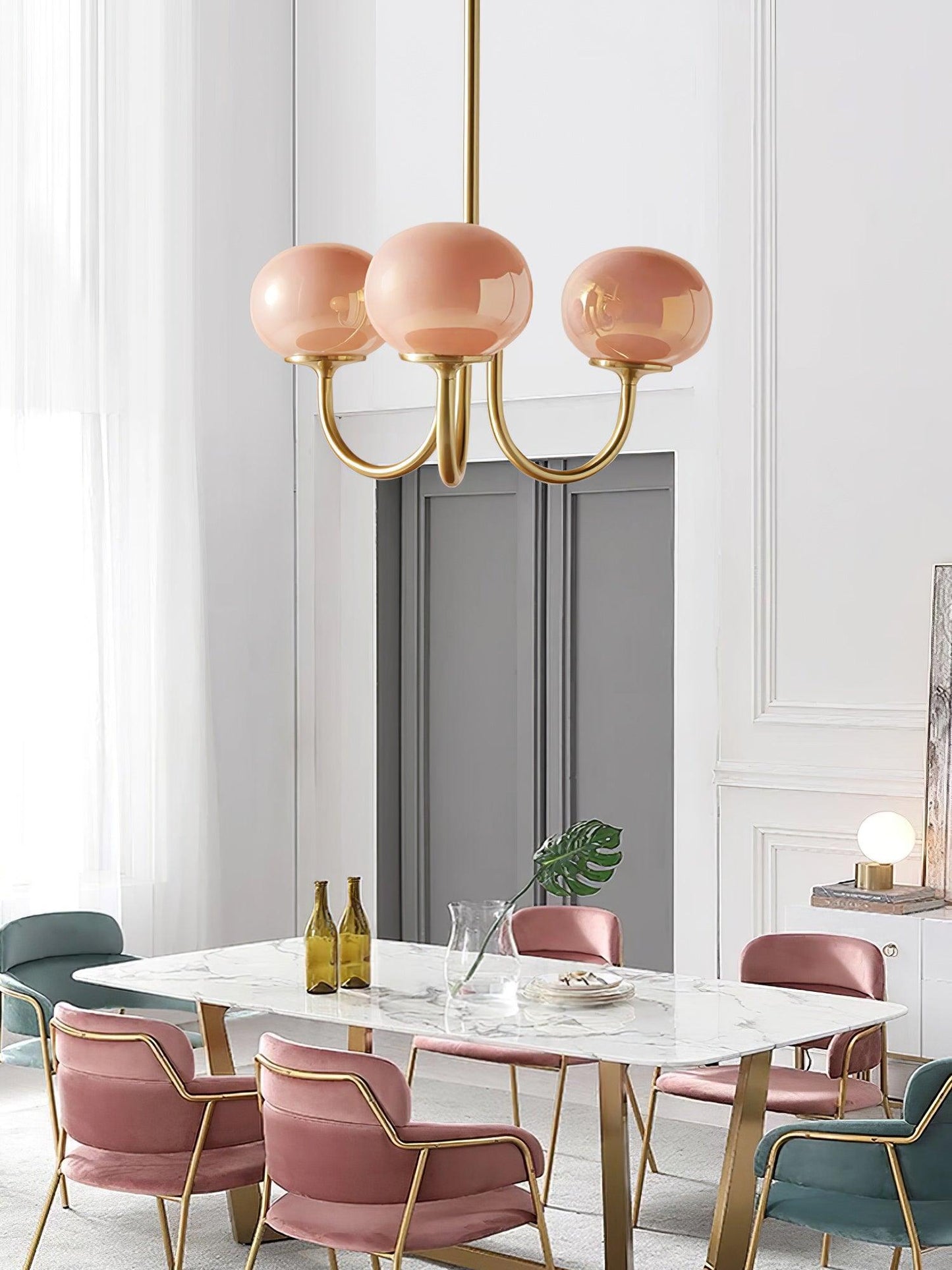 Modern Marshmallow Glass Chandelier Ceiling Light