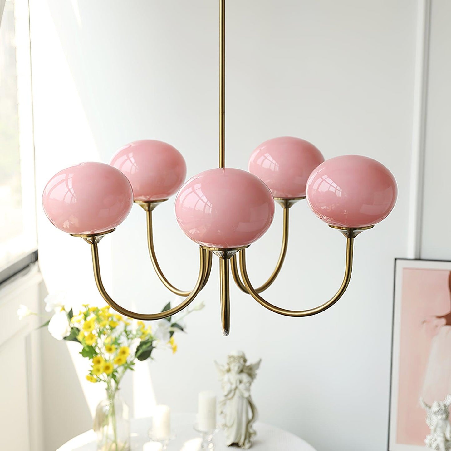 Modern Marshmallow Glass Chandelier Ceiling Light