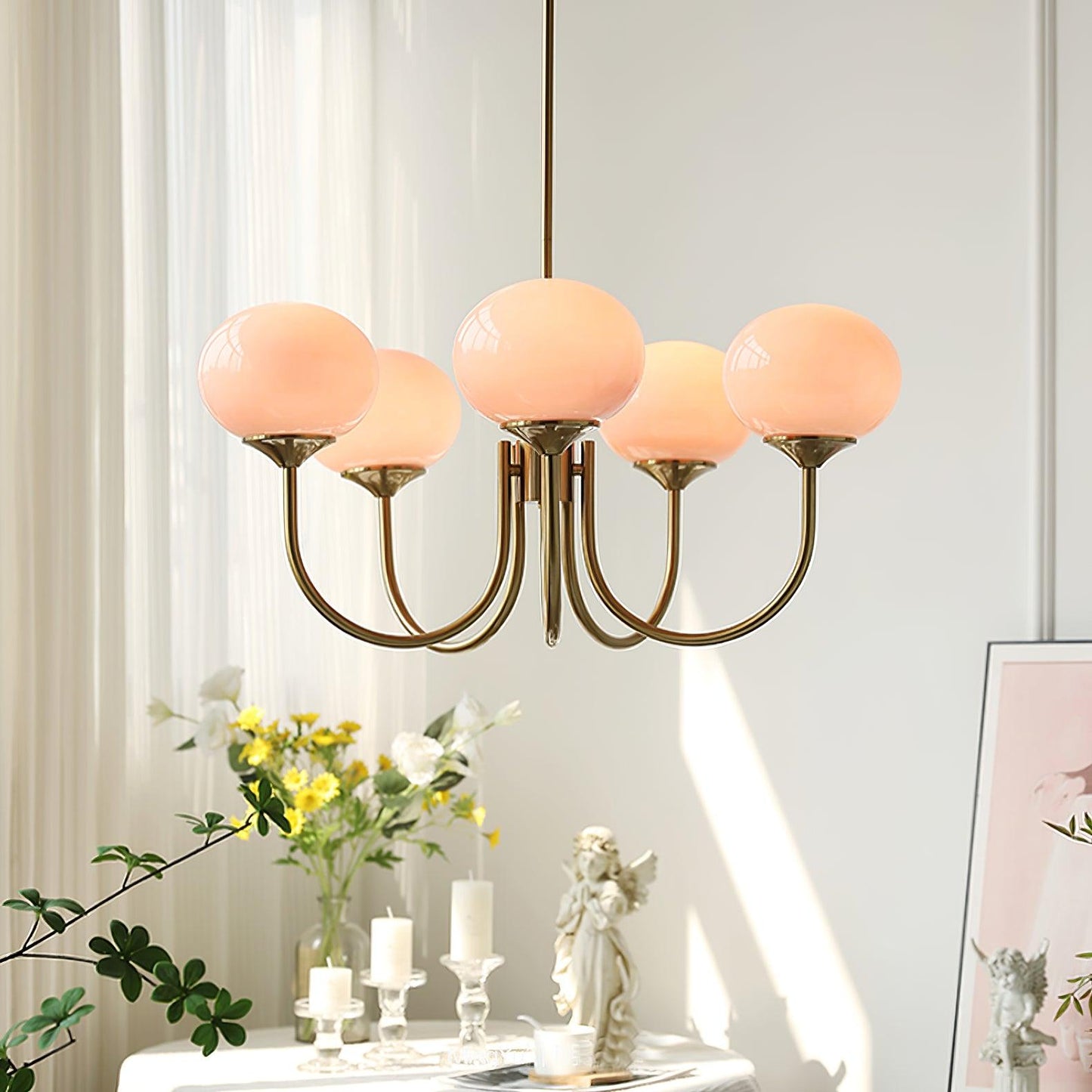 Modern Marshmallow Glass Chandelier Ceiling Light