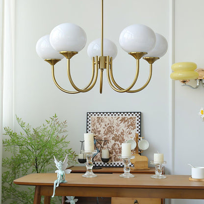 Modern Marshmallow Glass Chandelier Ceiling Light
