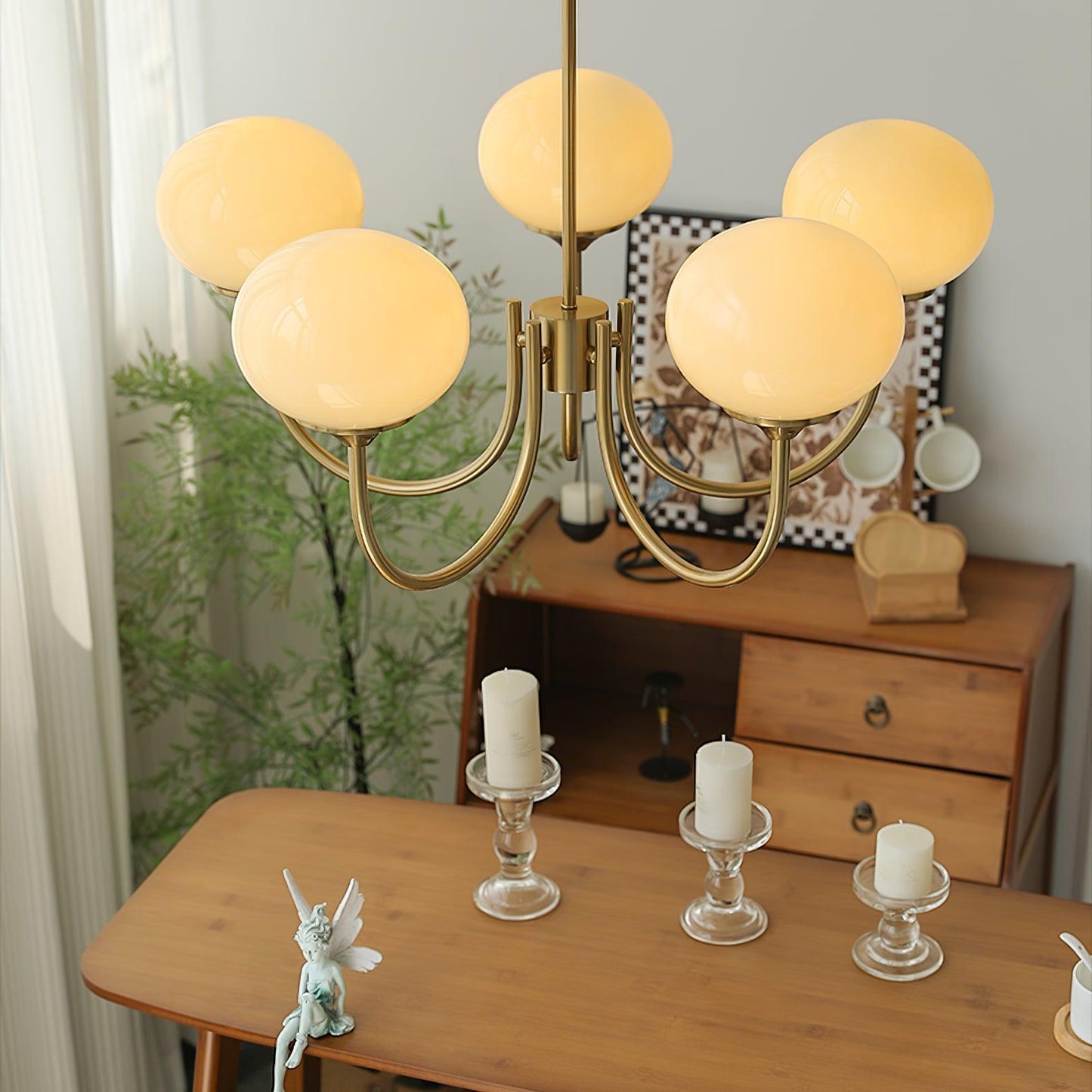 Modern Marshmallow Glass Chandelier Ceiling Light