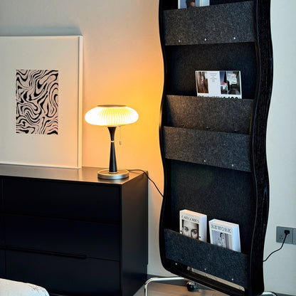 Matsutake Mushroom Table Lamp Wood Metal Glass