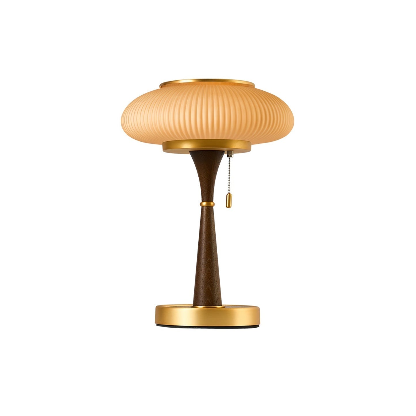 Matsutake Mushroom Table Lamp Wood Metal Glass