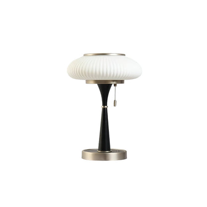 Matsutake Mushroom Table Lamp Wood Metal Glass