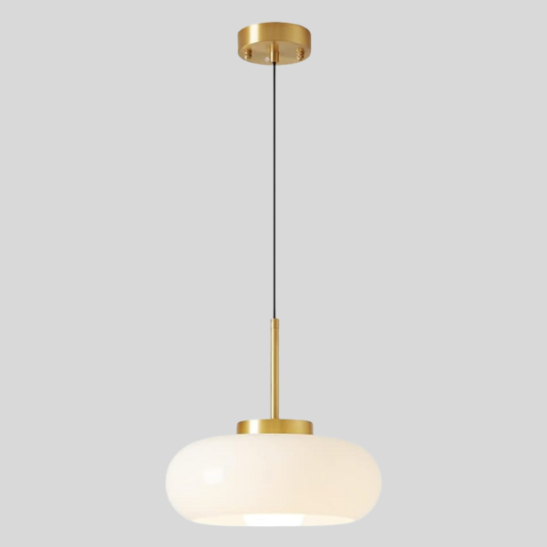 Modern Copper Glass Pendant Light Vintage Style
