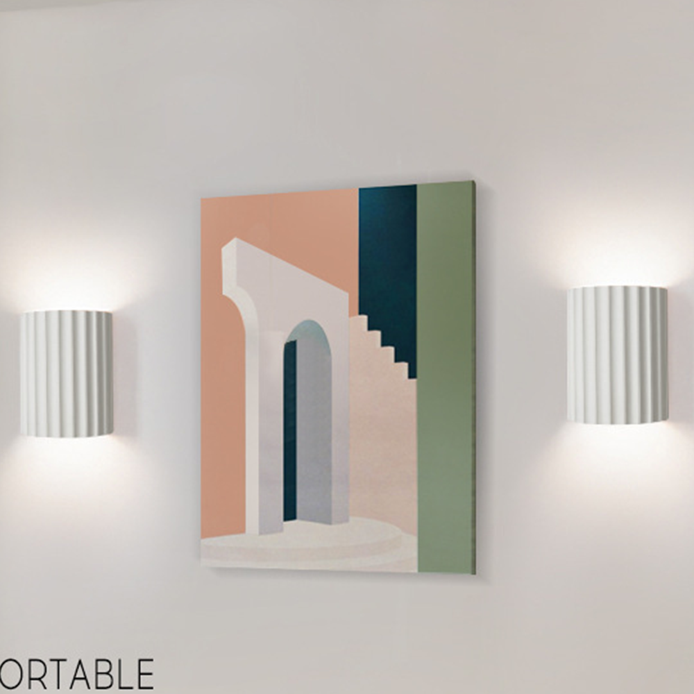 Modern Semi-Circle Resin Wall Sconce Light