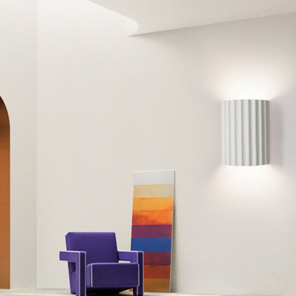 Modern Semi-Circle Resin Wall Sconce Light