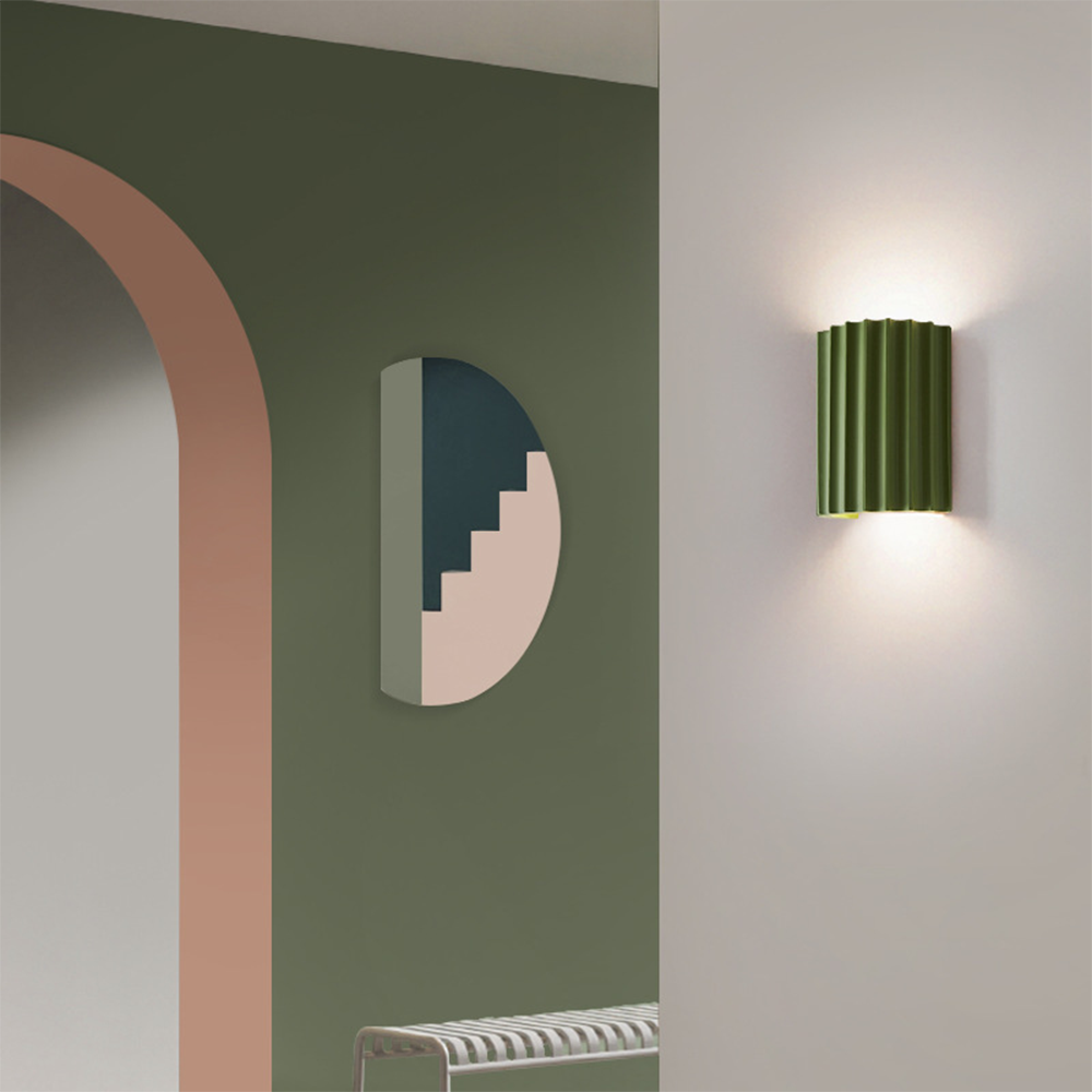 Modern Semi-Circle Resin Wall Sconce Light