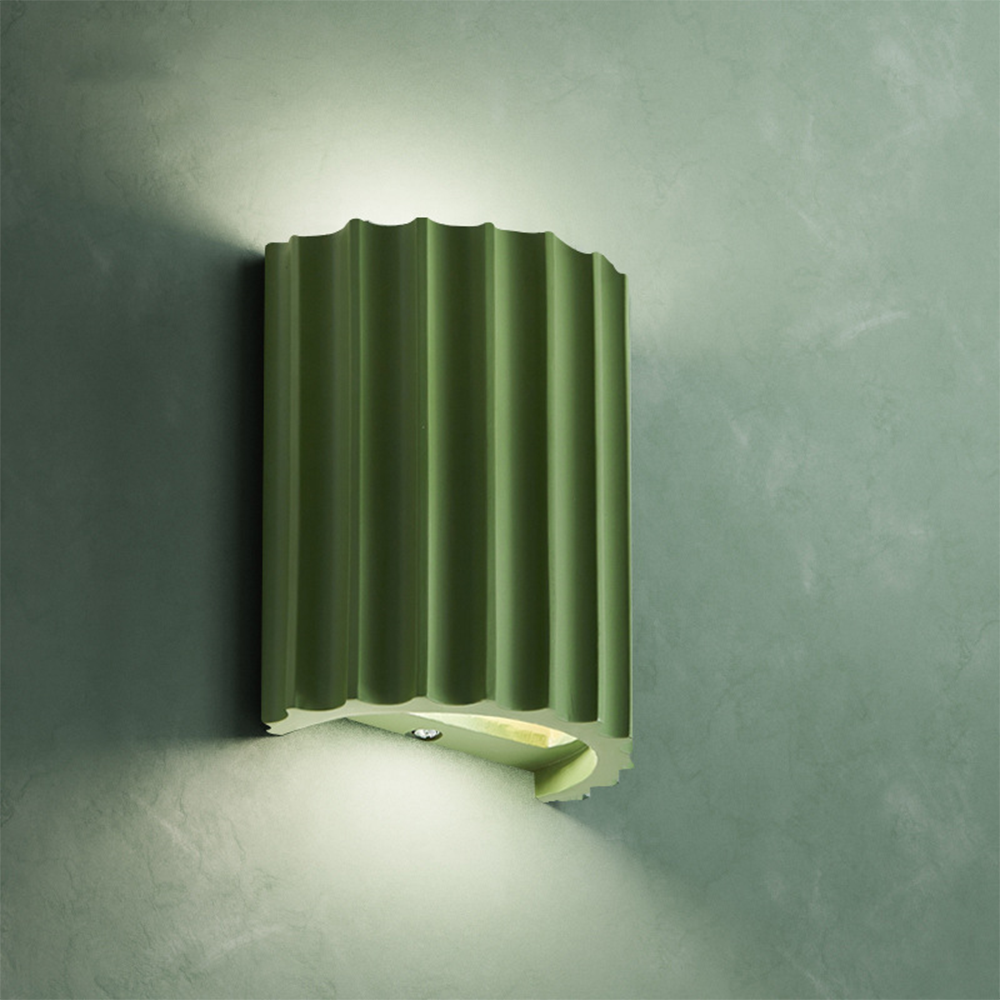 Modern Semi-Circle Resin Wall Sconce Light
