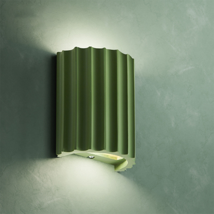 Modern Semi-Circle Resin Wall Sconce Light