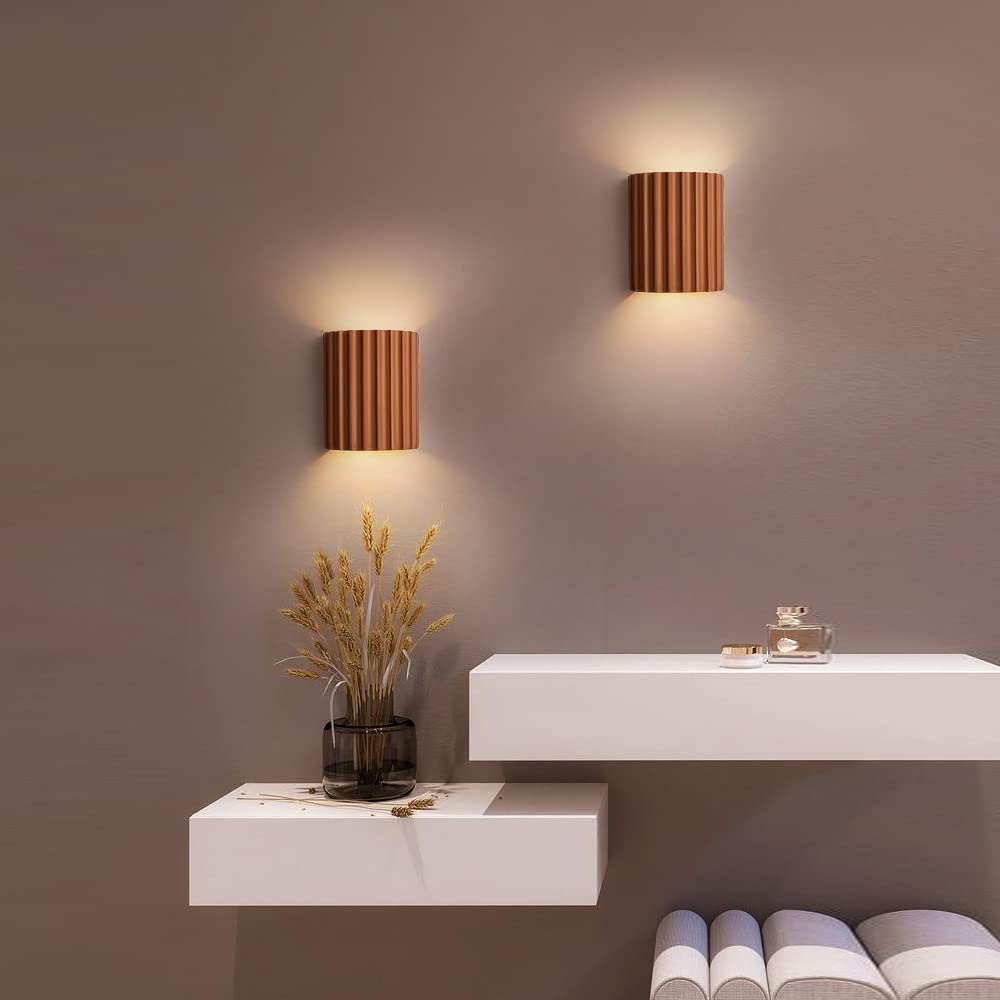 Modern Semi-Circle Resin Wall Sconce Light