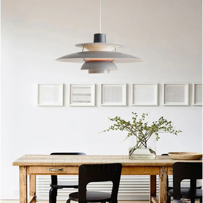Morandi Modern LED Metal Hanging Lamp