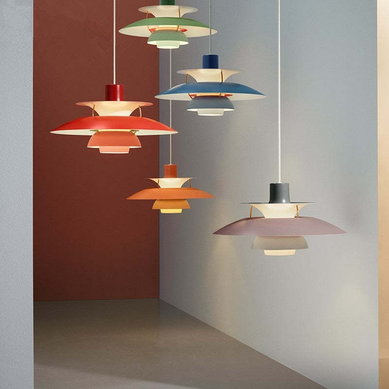 Morandi Modern LED Metal Hanging Lamp