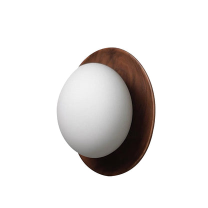 Minimalist White Wood Wall Sconce Light