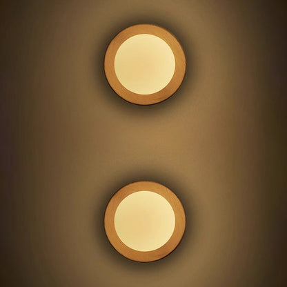 Minimalist White Wood Wall Sconce Light