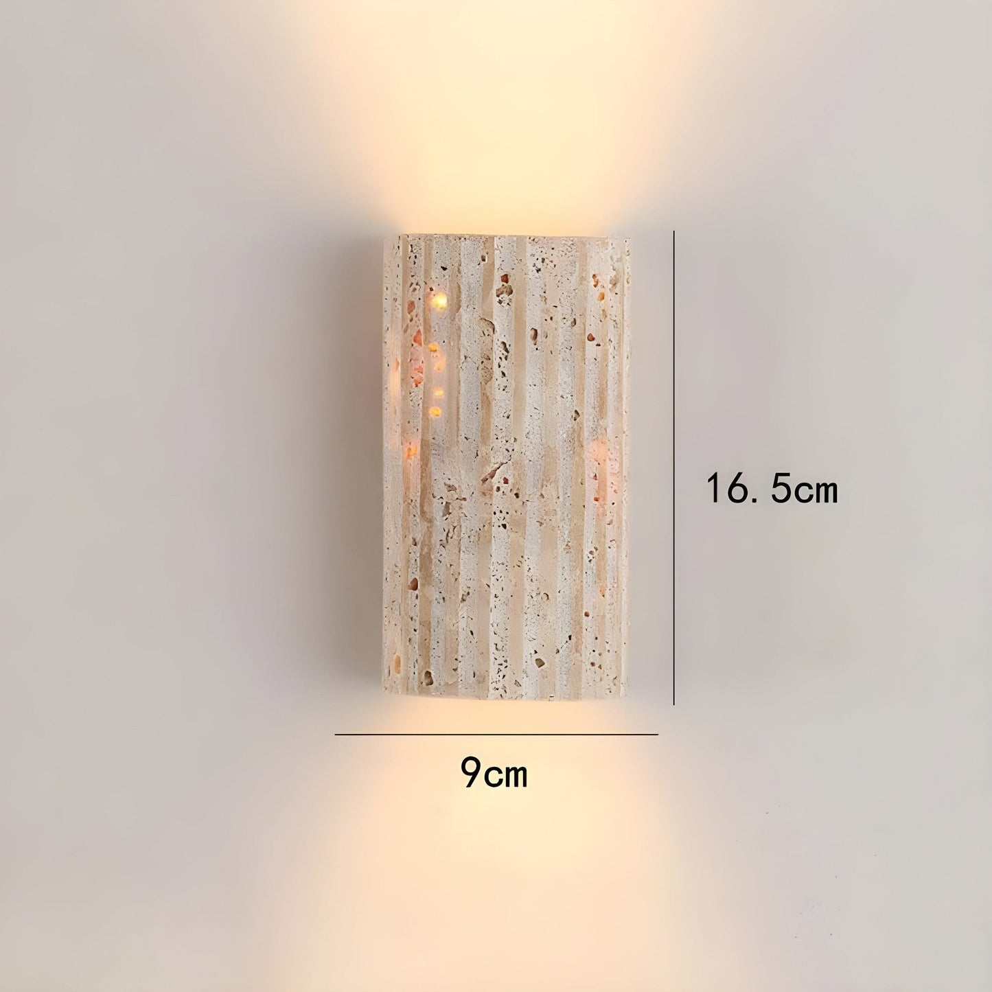 Stone LED Wall Sconce Light