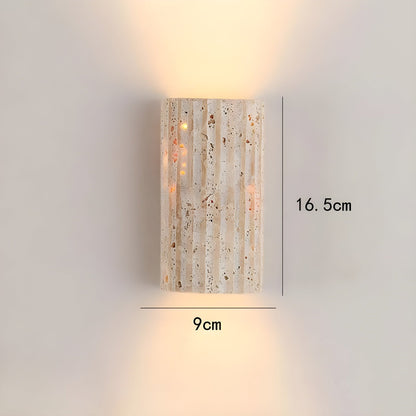 Stone LED Wall Sconce Light
