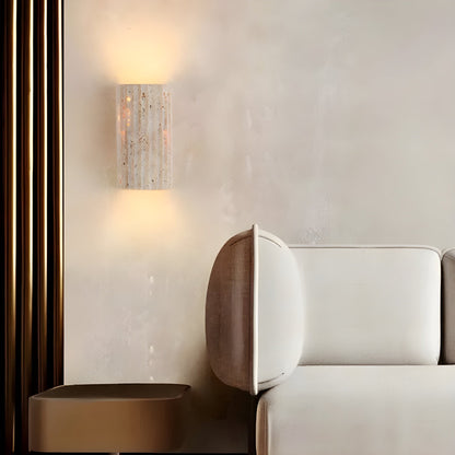 Stone LED Wall Sconce Light