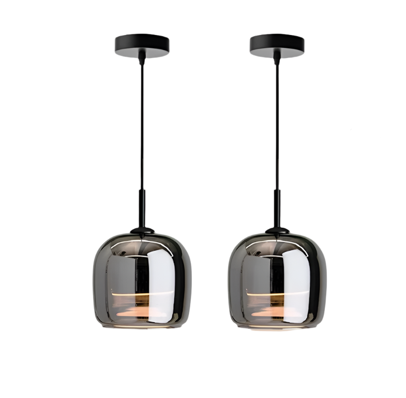 Nordic Black Glass Pendant Light Fixture