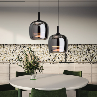 Nordic Black Glass Pendant Light Fixture