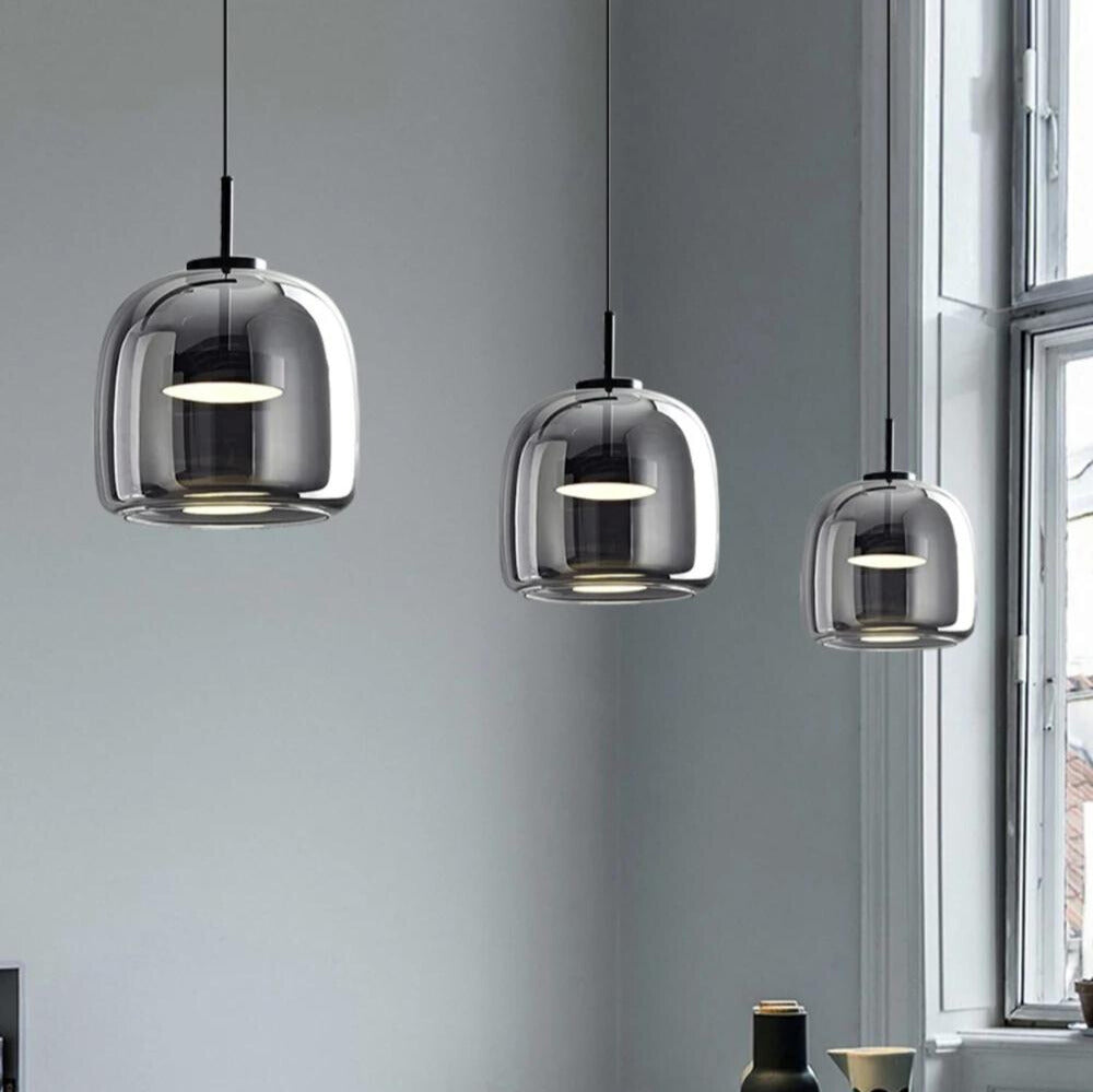 Nordic Black Glass Pendant Light Fixture