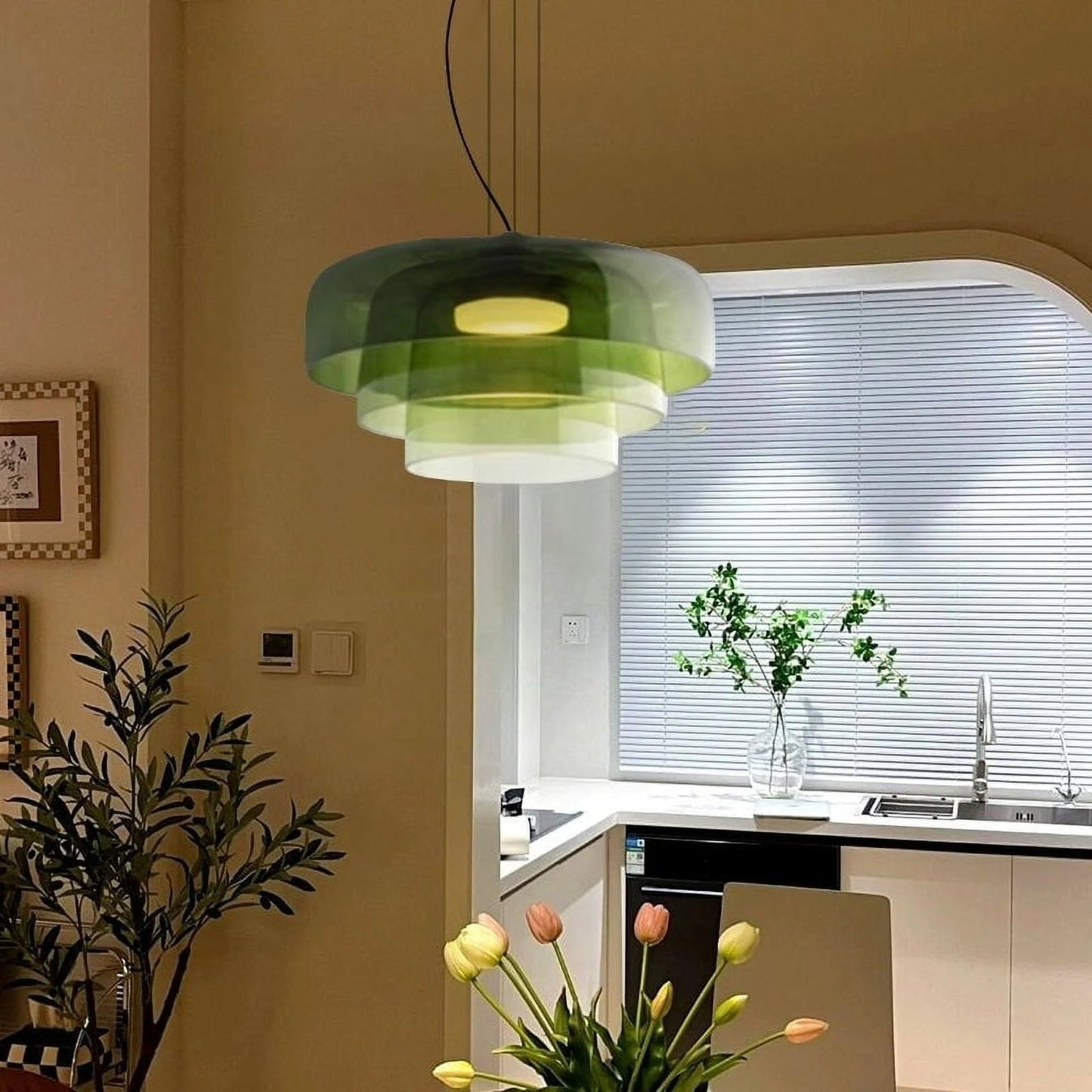 Nordic Glass Hanging Pendant Light Fixture