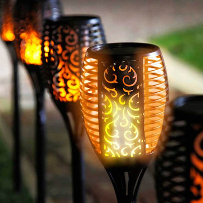 Outdoor Solar Torch Light with Flickering Flame