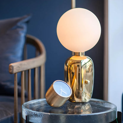 Raiso Modern Table Lamp with Glass Shade
