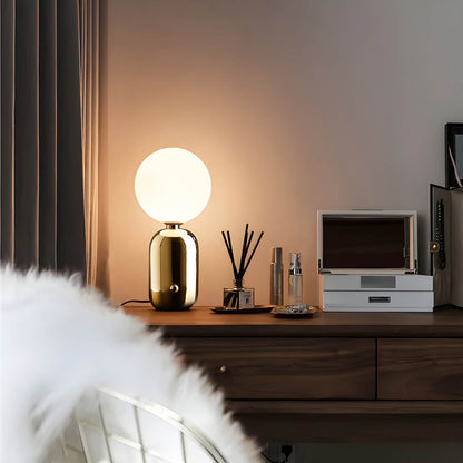 Raiso Modern Table Lamp with Glass Shade