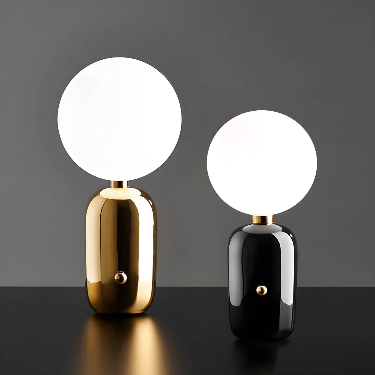 Raiso Modern Table Lamp with Glass Shade