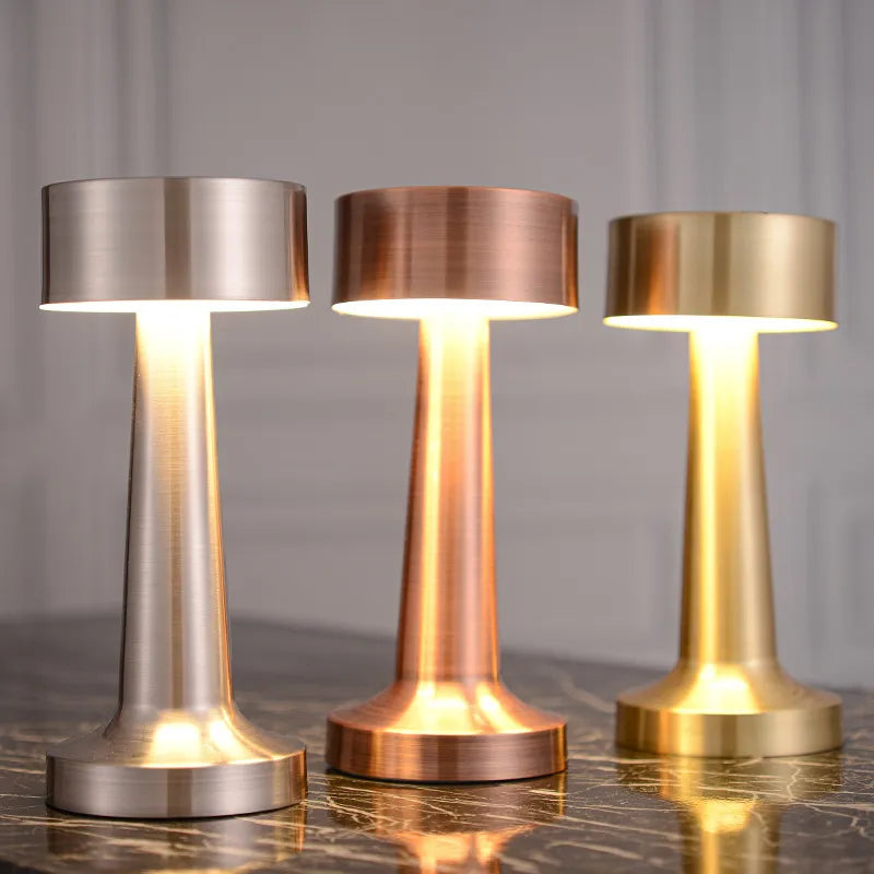 Dimmable LED Restaurant Bar Table Lamp Rechargeable