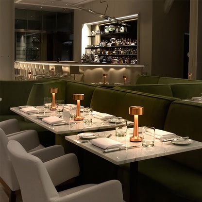 Dimmable LED Restaurant Bar Table Lamp Rechargeable