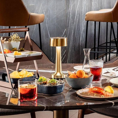 Dimmable LED Restaurant Bar Table Lamp Rechargeable