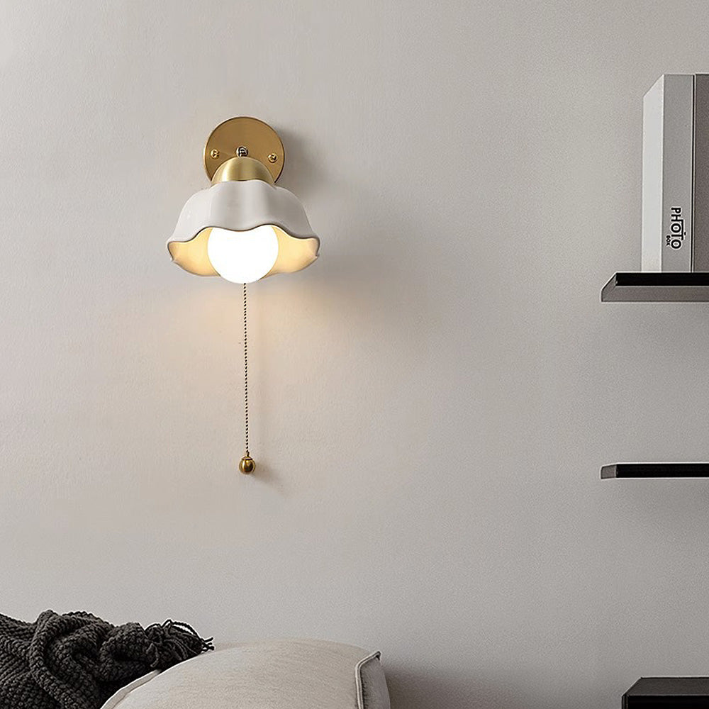 Retro French Flower Wall Sconce Light